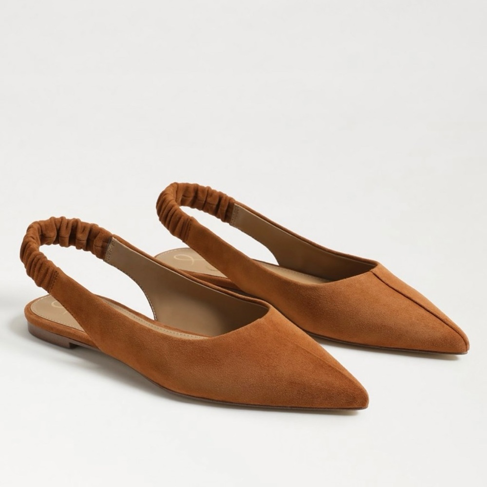 Sam Edelman Tan Slingback Flats